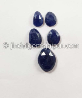 Blue Sapphire Rose Cut Slices